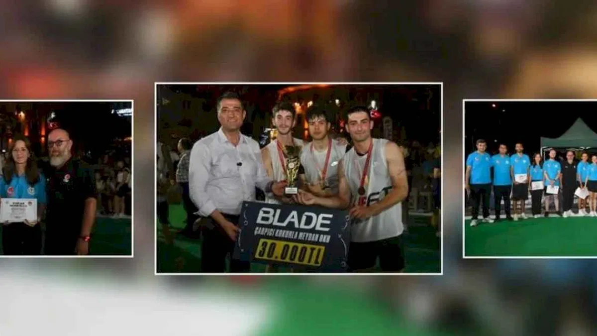 Büyük heyecana sahne olan sokak basketbolu sona erdi