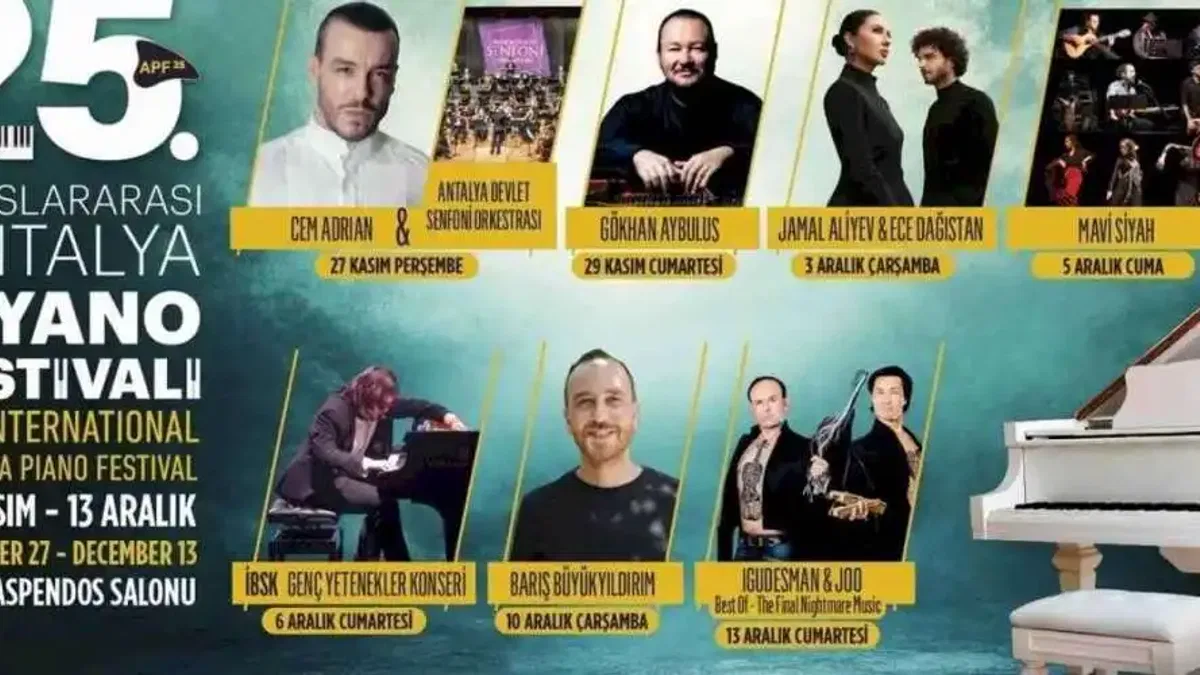 Antalya’nın Çeyrek Asra Ulaşan Piyano Festivali Başlıyor