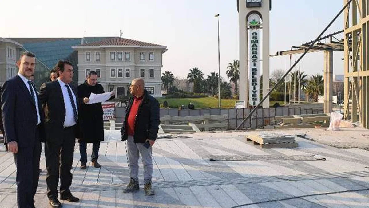 Bursa'nın yeni merkezi 'Osmangazi Meydanı'nda geri sayım