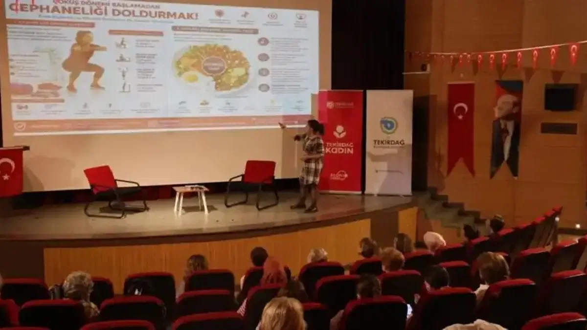 Tekirdağ'da kadınlar için sağlık semineri