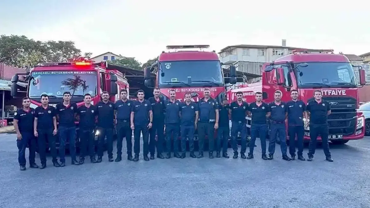Kocaeli İtfaiyesi Çanakkale'ye gitti