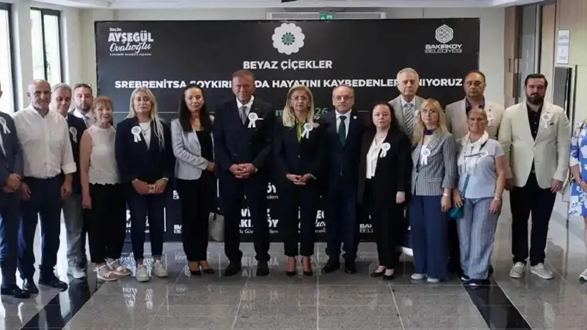 Srebrenitsa Soykırımı'nda katledilenler Bakırköy'de unutulmadı