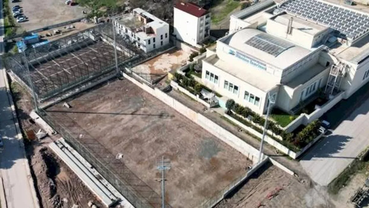 Kocaeli’de Çamlıtepe Spor Kompleksi ortaya çıkıyor