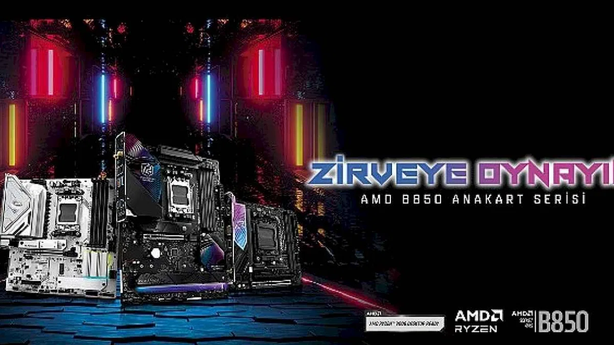 ASRock Rakipsiz Performansa Sahip Yeni AMD B850 Serisi Anakartlarını Tanıttı