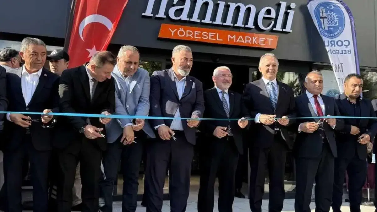 Çorum’da Hanımeli Yöresel Market hizmete açıldı