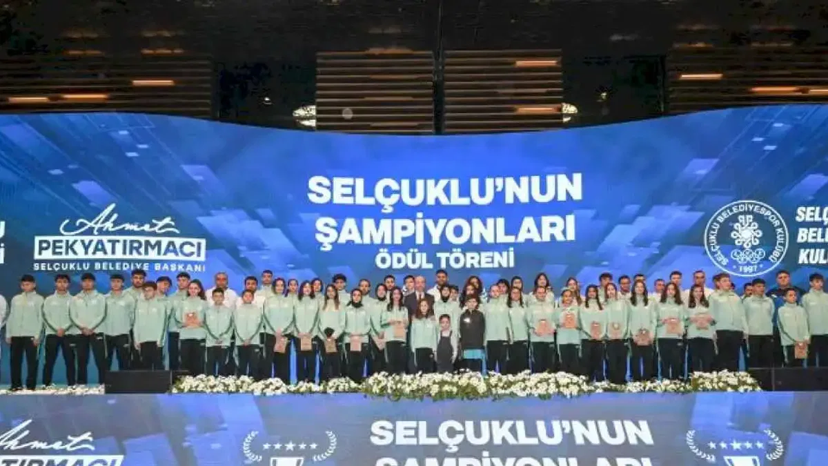 Selçuklu'da şampiyonlar ödüllendirildi