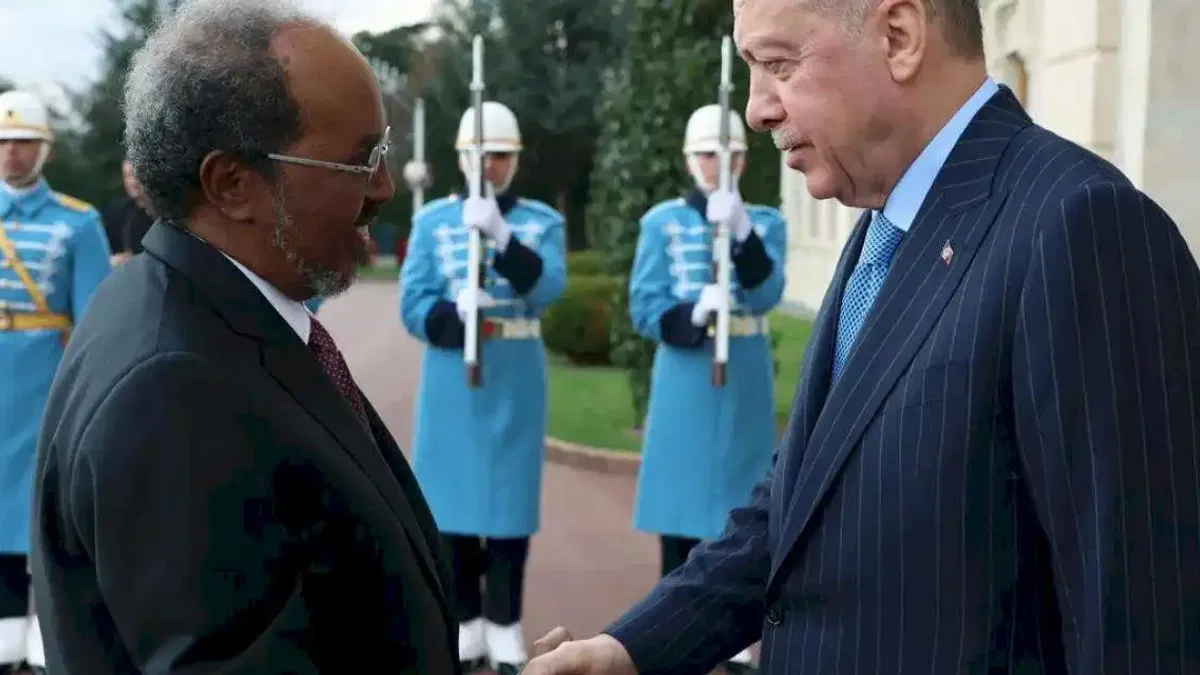 Cumhurbaşkanı Erdoğan mevkidaşı Mahmud'u ağırlıyor