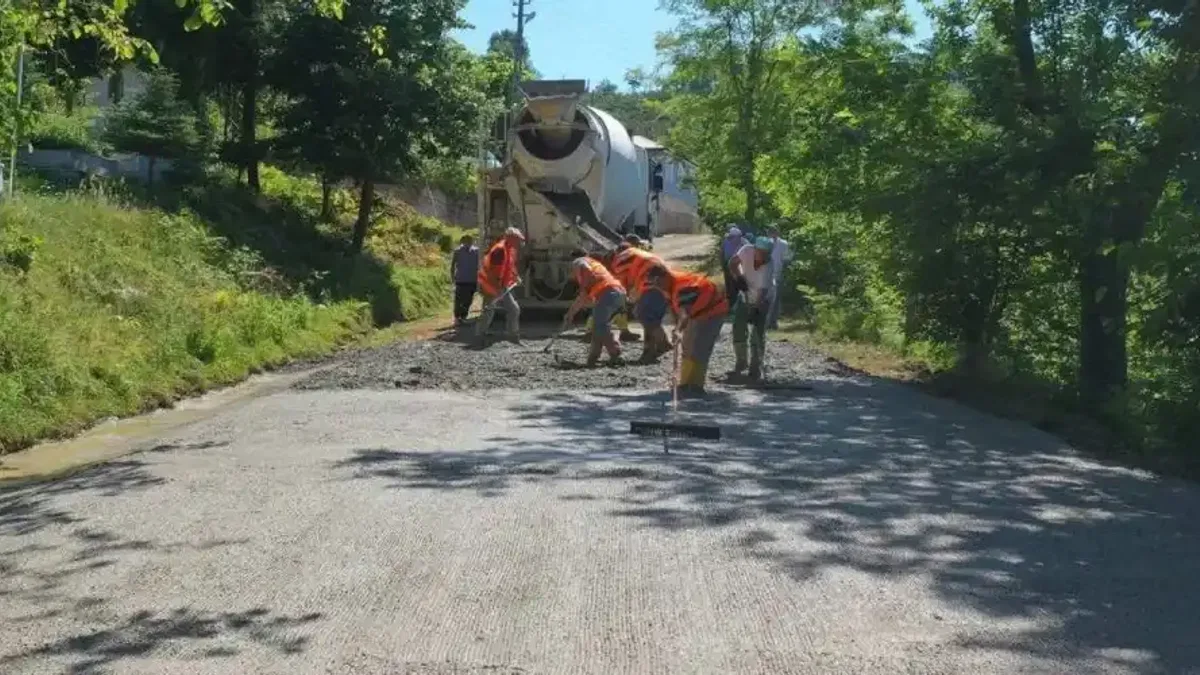 Ordu'da yarım asırlık yol sorunu çözülüyor
