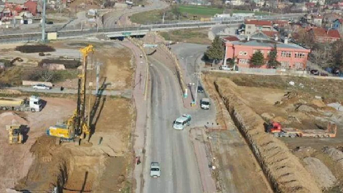 Konya'da Taşköprü altgeçidinde düzenleme çalışmaları