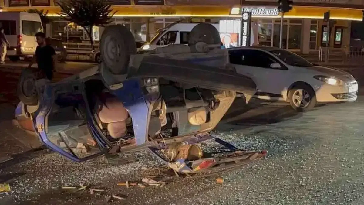 Düzce'de iki otomobil çarpıştı: 2 yaralı