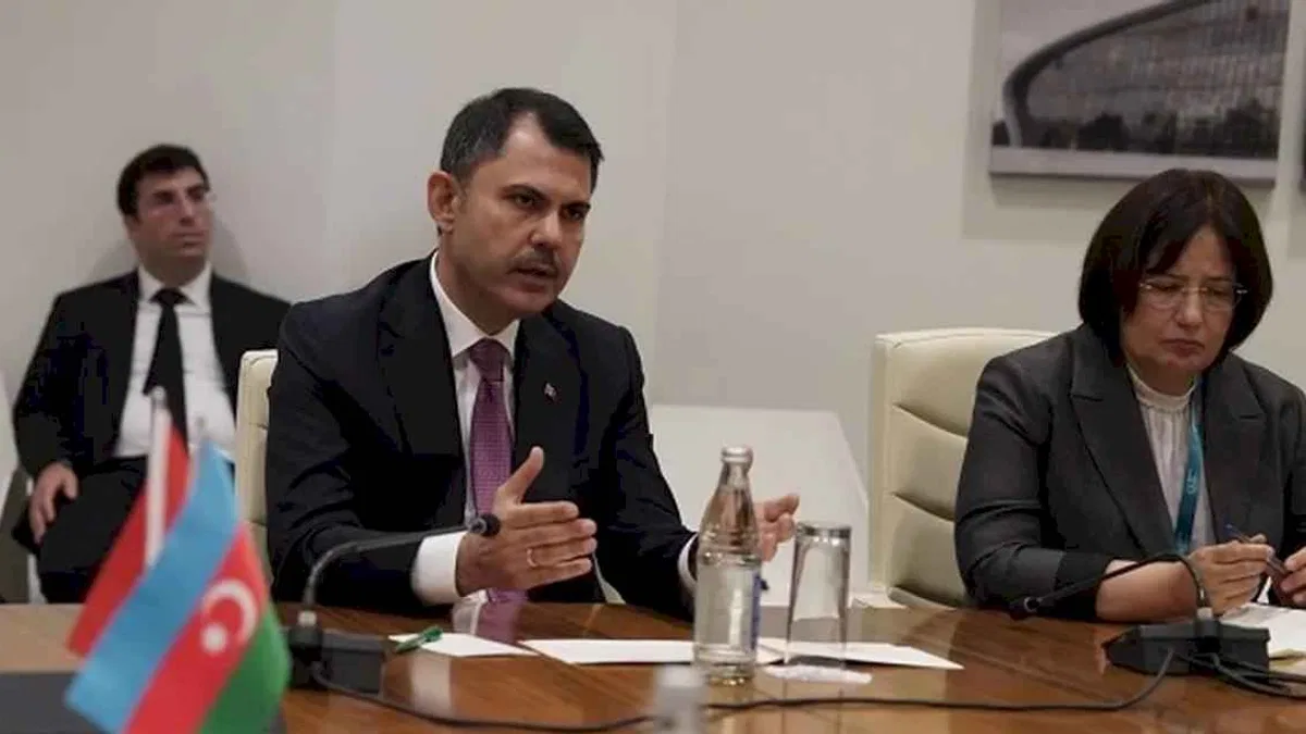 Bakan Kurum'dan Pre-COP29'da Gazze mesajı