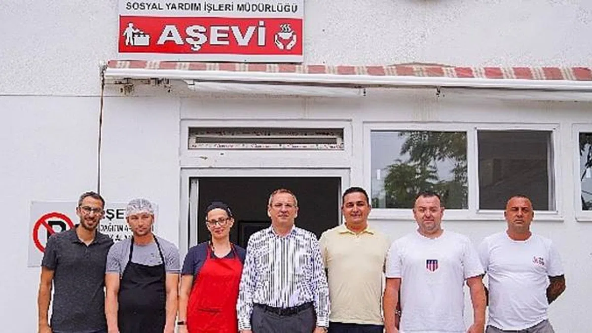 Başkan Mesut Ergin'den Aşevi'ne Öğle Yemeği Ziyareti
