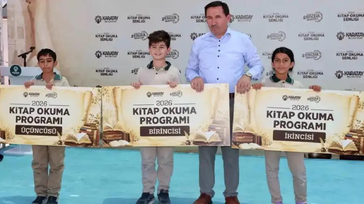 Konya Karatay'da kitap okuma projesi şenliklerle tamamlandı