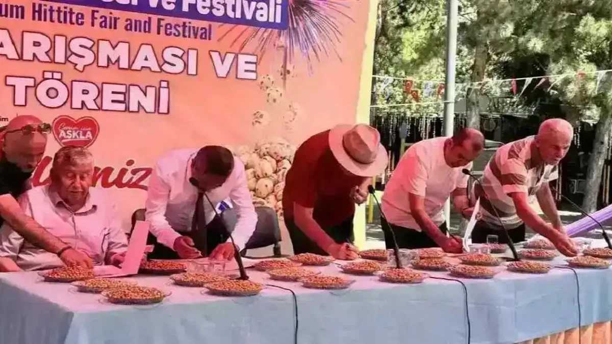 Çorum'da leblebinin en iyileri yarıştı