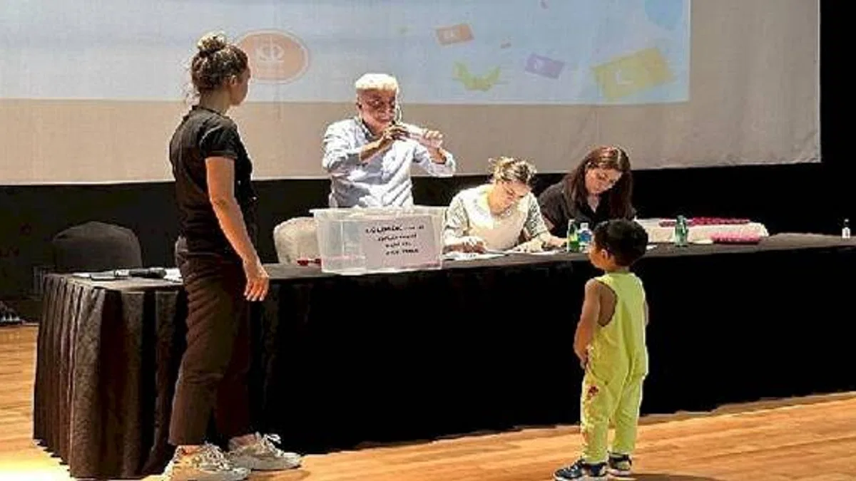 Minik öğrenciler kura ile belirlendi