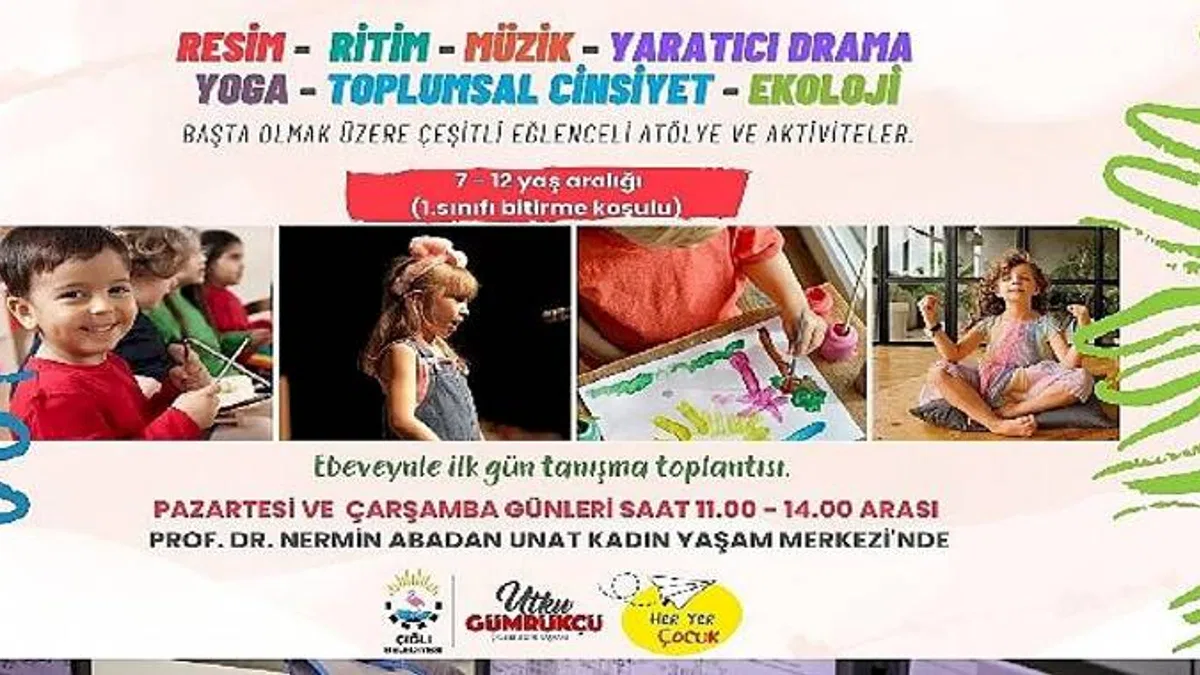 Çiğli'de Çocuk Atölyeleri Kuruluyor