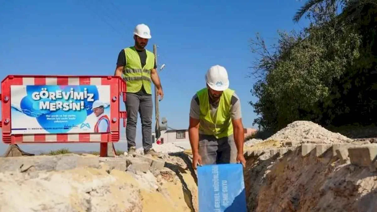 Mersin’de altyapı çalışmaları hız kesmeden sürüyor