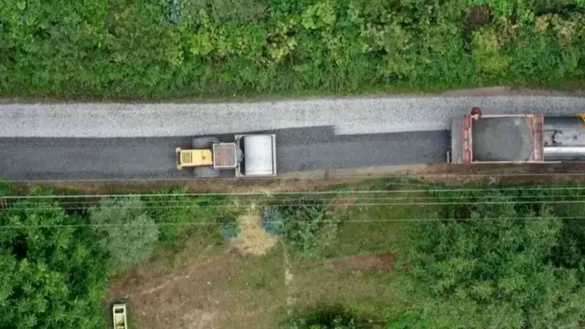 Ordu’da Korgan’ın yol ağı asfaltla yenileniyor
