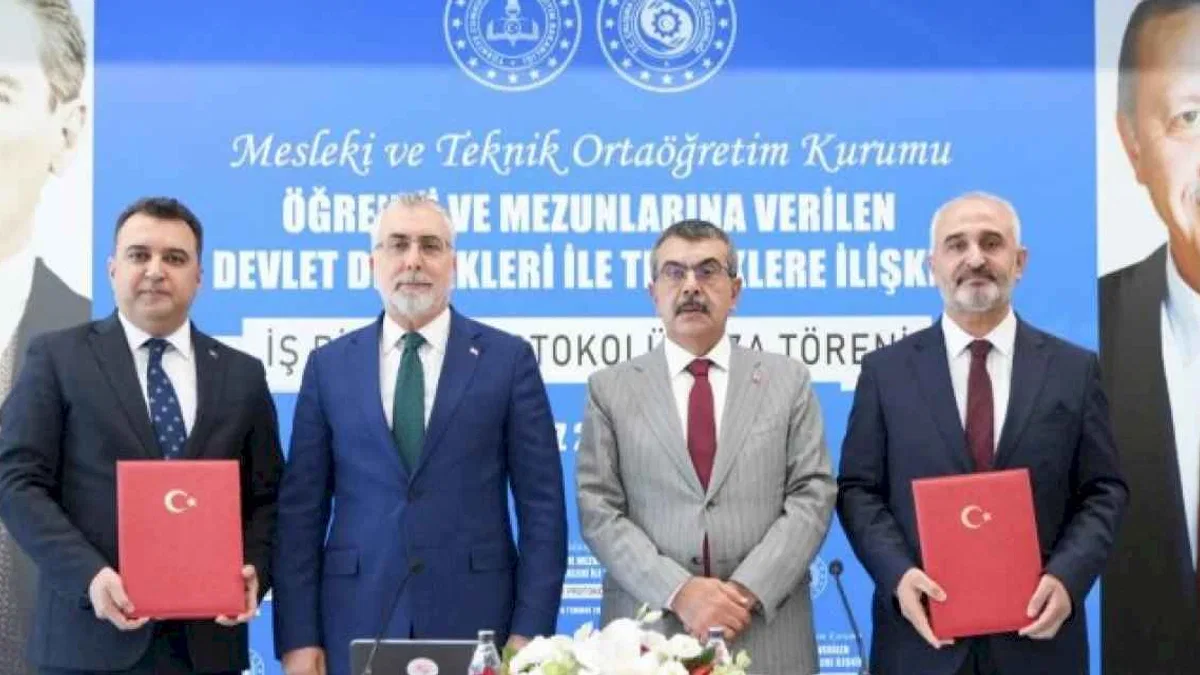 'Mesleki ve Teknik'te devlet teşviki protokolü