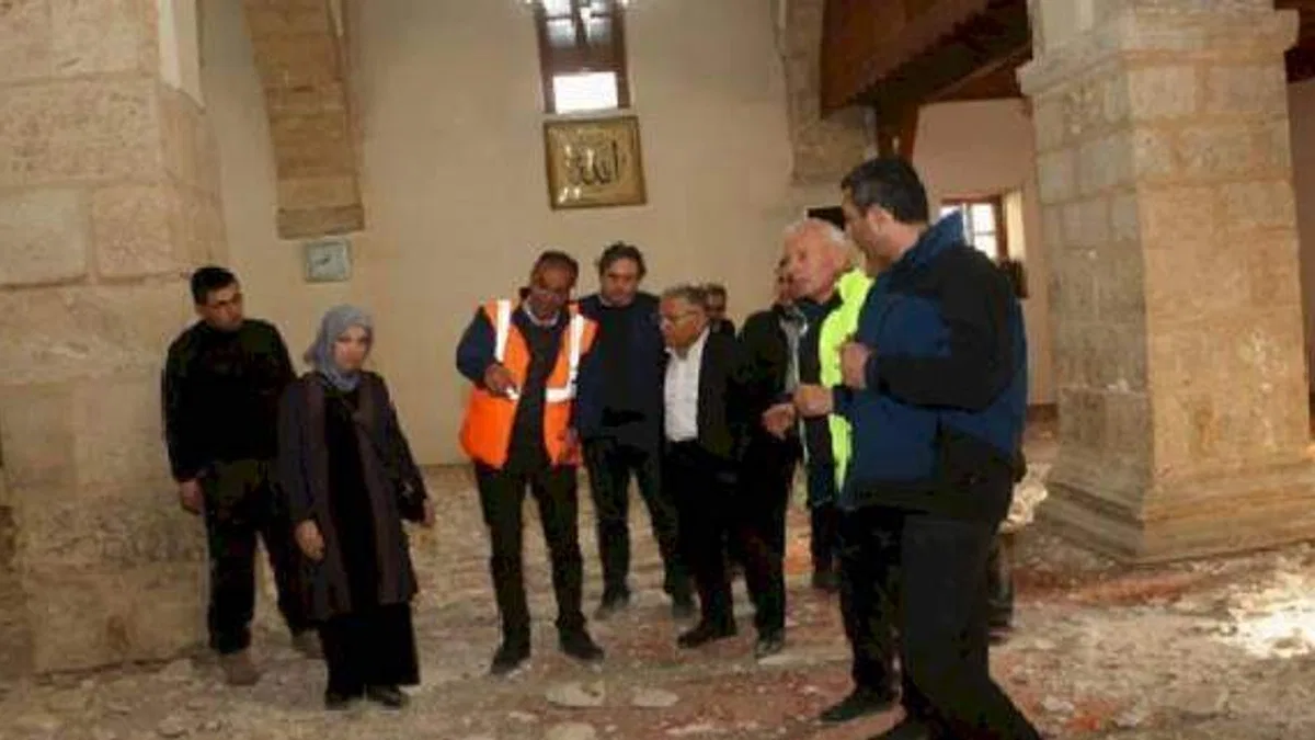 Kayseri'de tarihi camiye büyük restorasyon