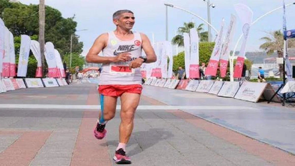 Manisalı atlet Ahmet Bayram Fethiye'de zirvede