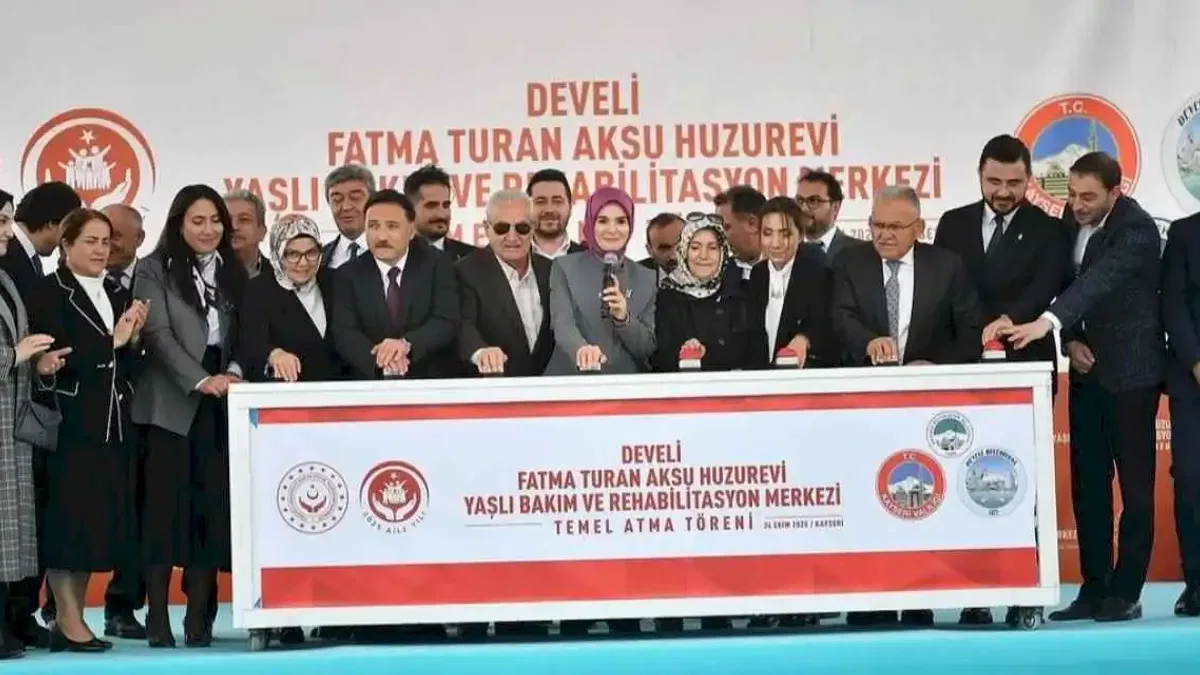 Fatma Turan Aksu Huzurevi Yaşlı Bakım ve Rehabilitasyon Merkezi'nde temel atıldı