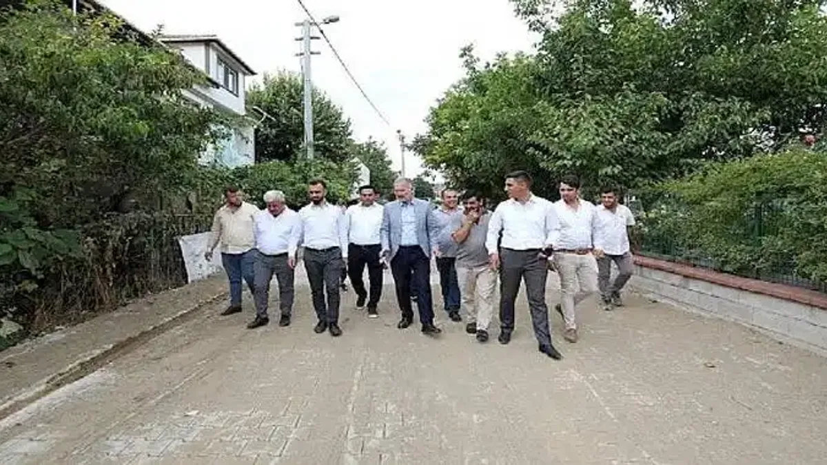 Akhisar Mahallesinde 65 Sokakta Kaplama Çalışması Başlatıldı
