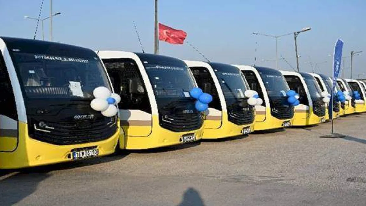 Bursa'nın ulaşım filosuna  56 otobüs daha