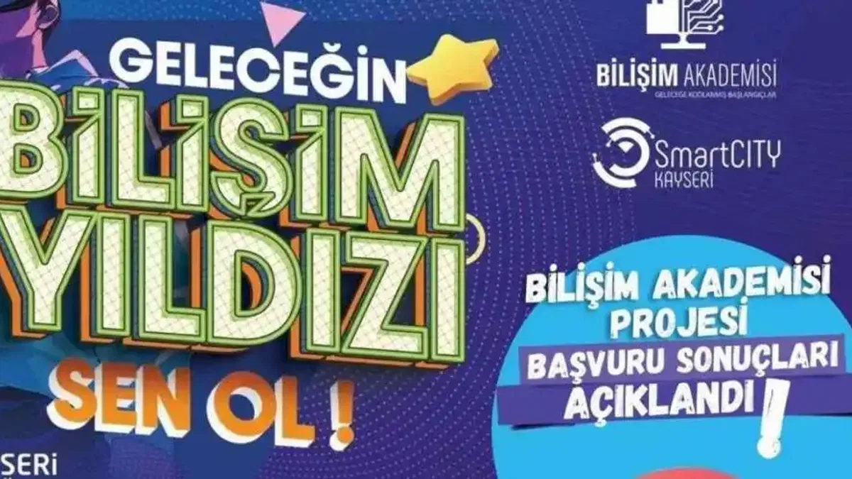 Kayseri Büyükşehir’in Bilişim Akademisi’nde başvuru sonuçları açıklandı