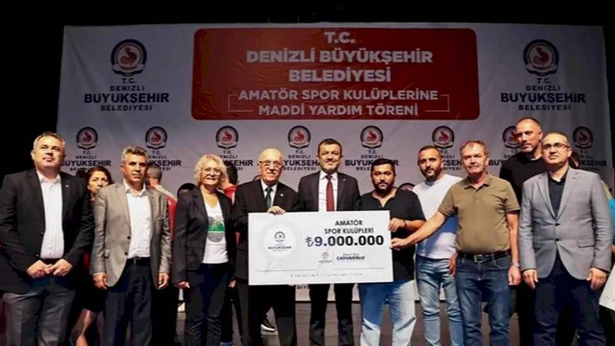 Denizli Büyükşehir’den amatör spor kulüplerine 9 Milyon TL destek