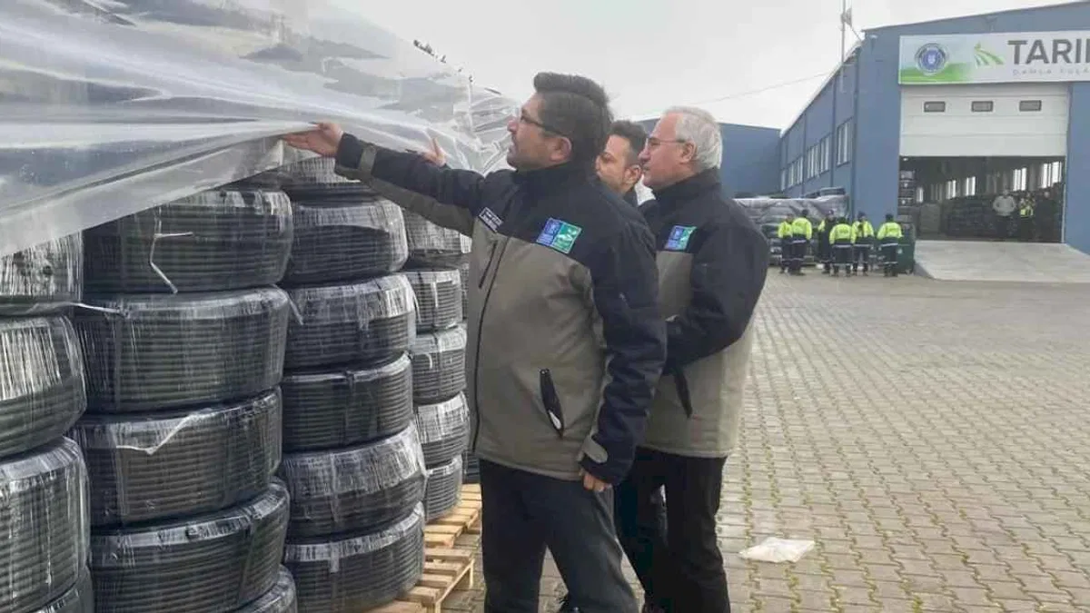 Bursa'da geri dönüşümle üretilen borular dağıtıma gün sayıyor