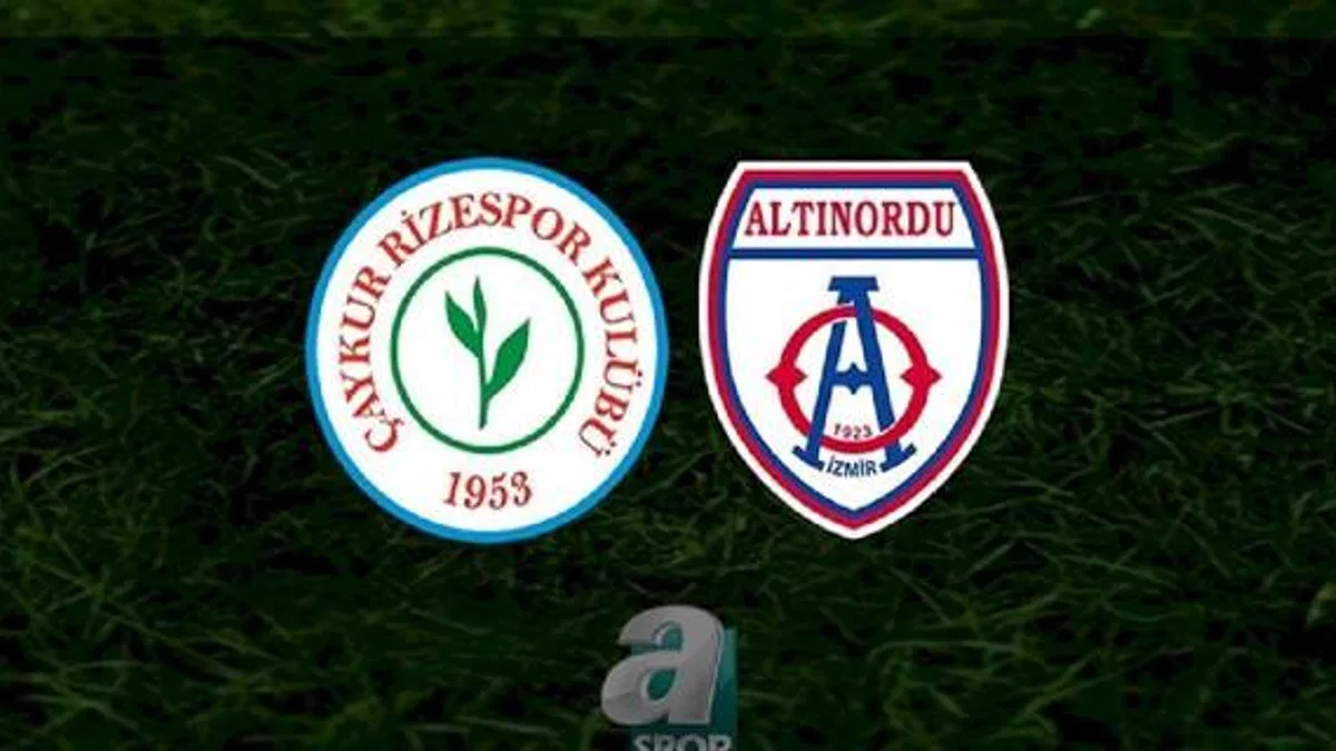 Çaykur Rizespor - Altınordu maçı ne zaman, saat kaçta ve hangi kanalda? | TFF 1. Lig