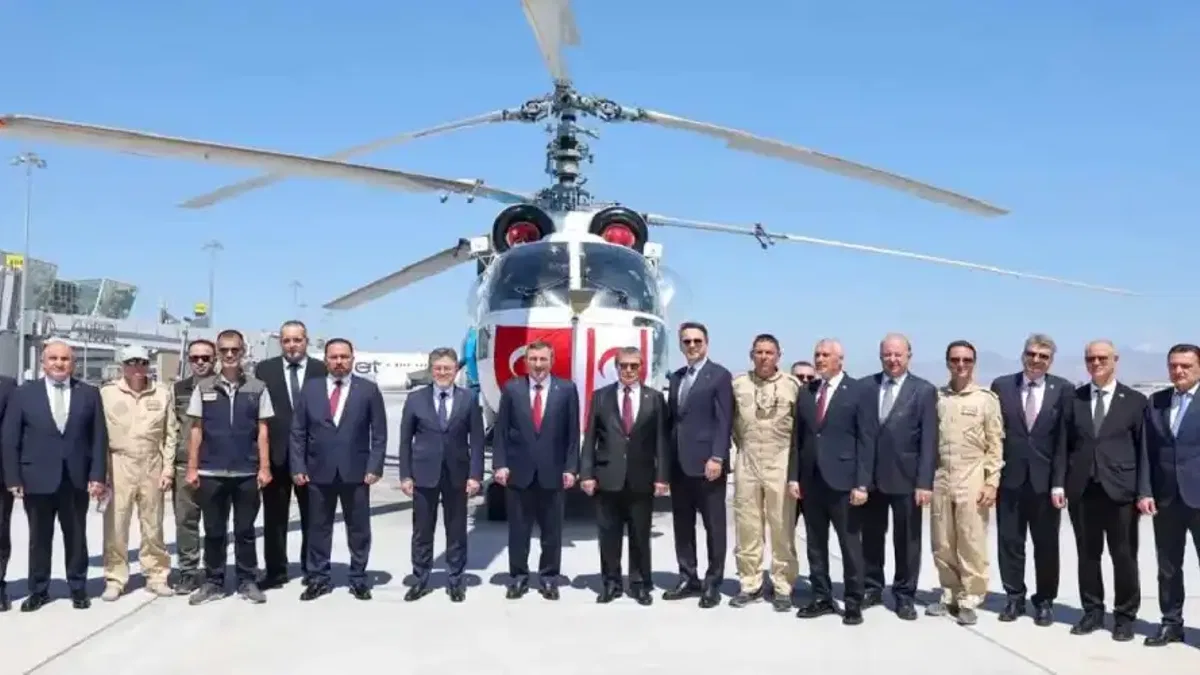 Türkiye’den KKTC’ye yangınla mücadele desteği... Söndürme helikopteri göreve başladı
