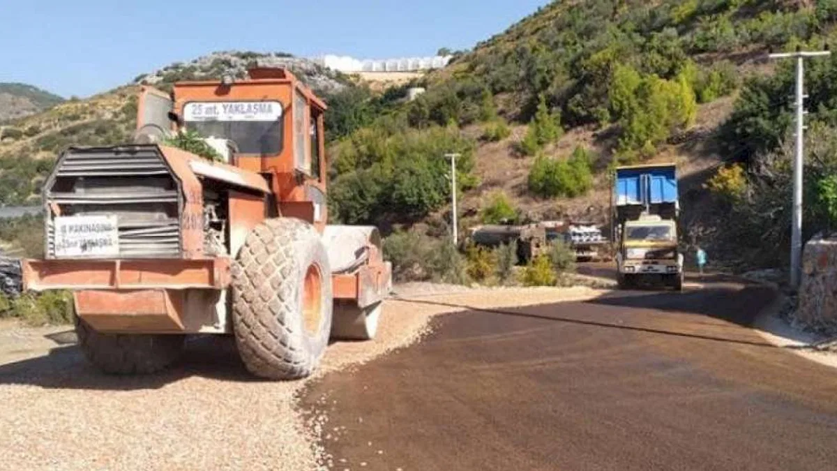 Alanya Özvadi grup yolu asfaltlandı