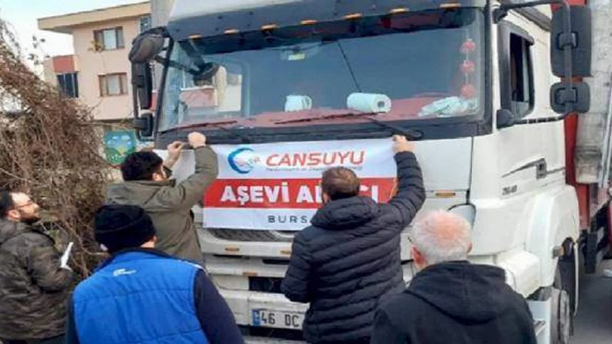 Saadet Bursa'dan deprem bölgesine 15 bin kişilik aşevi