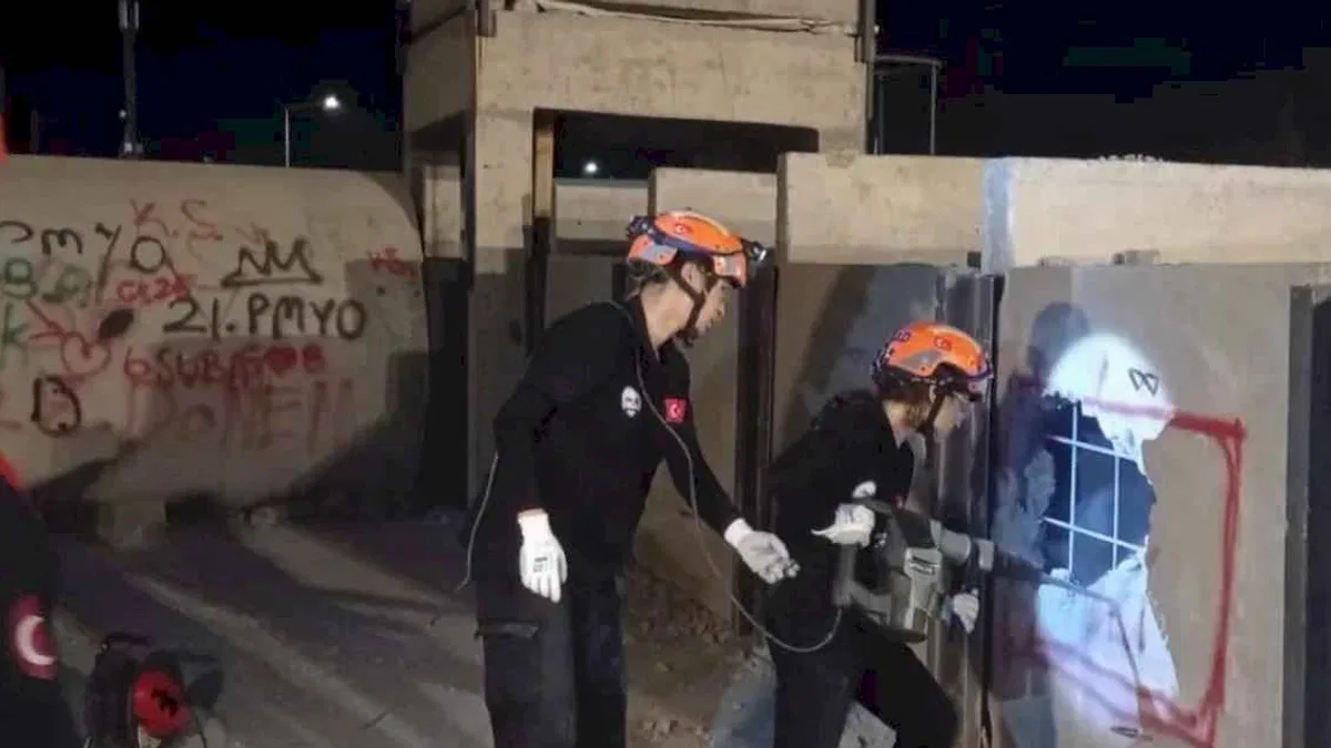 Kahramanmaraş’ta Bacıyan Timi'nden enkaz tatbikatı