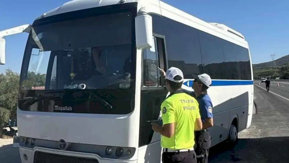 Manisa’da servis araçlarına sıkı denetim