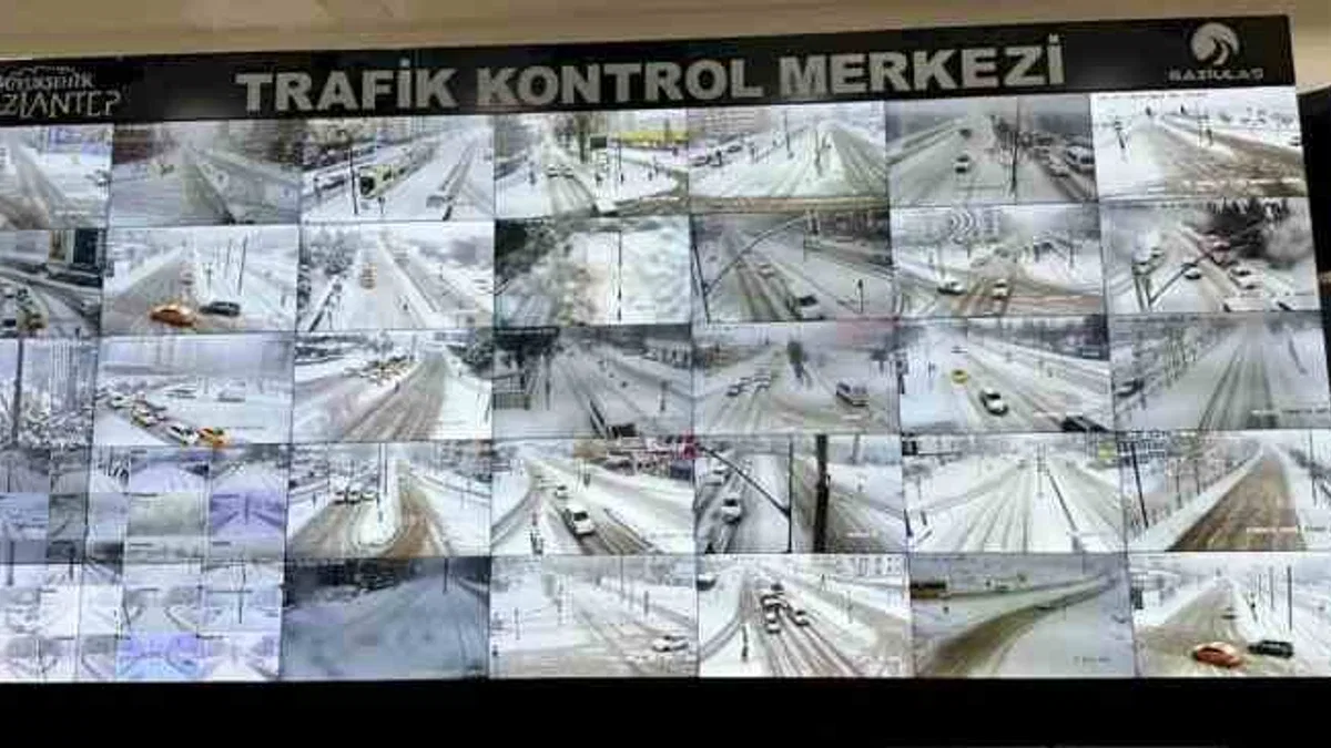 Gaziantep’te karla mücadele yapay zeka destekli yürütülüyor