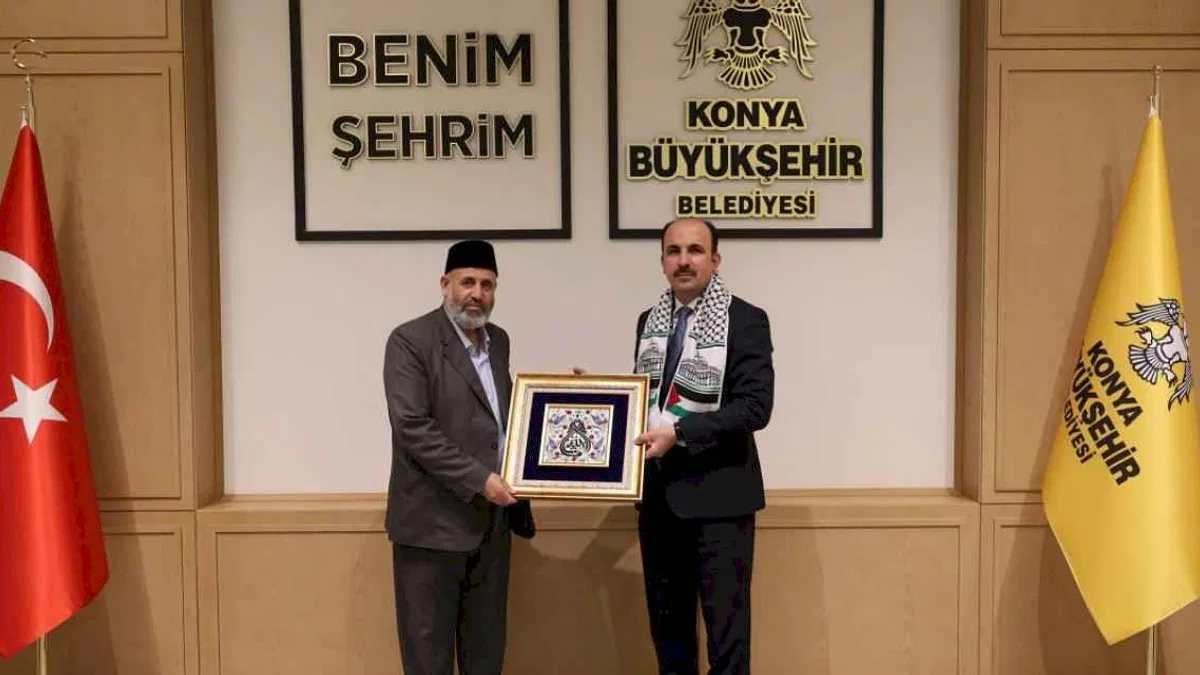 Filistin Âlimler Heyeti Başkanı Tekruri, Başkan Altay'ı ziyaret etti