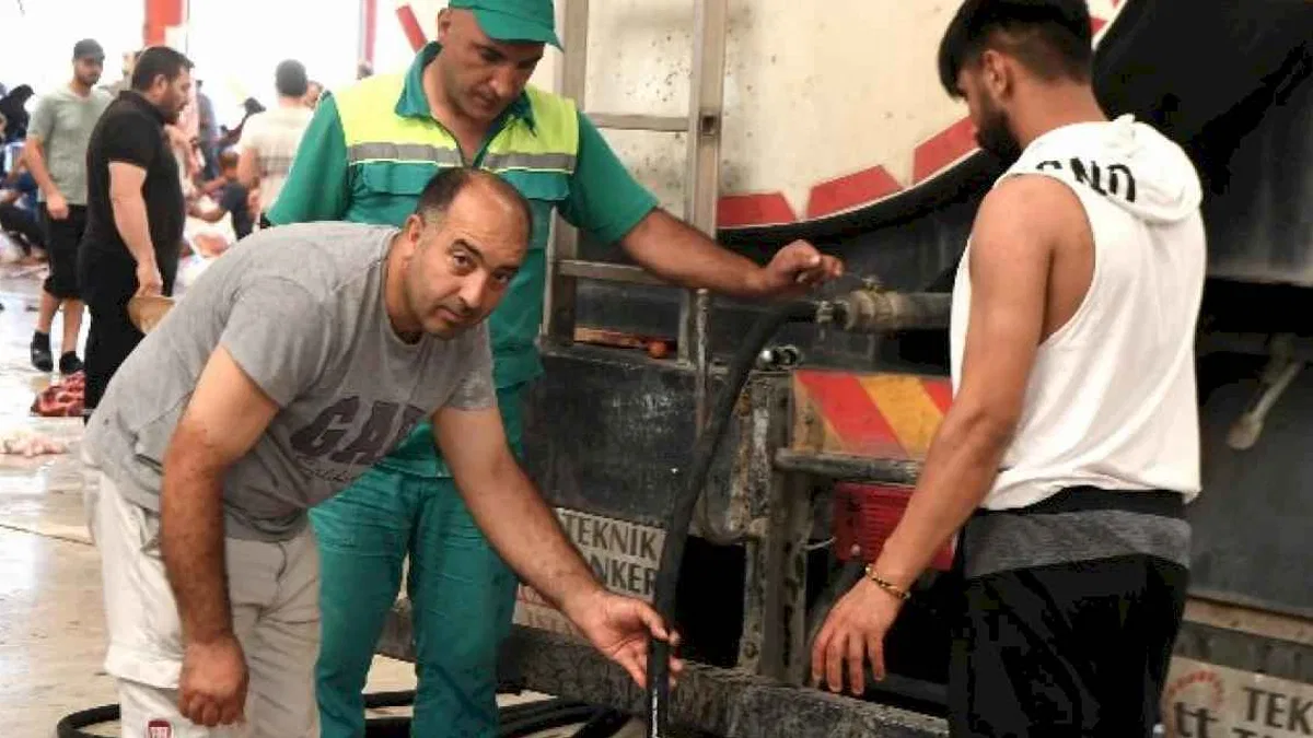 Osmangazi'de kurbanlıklar hijyenik ortamlarda kesildi