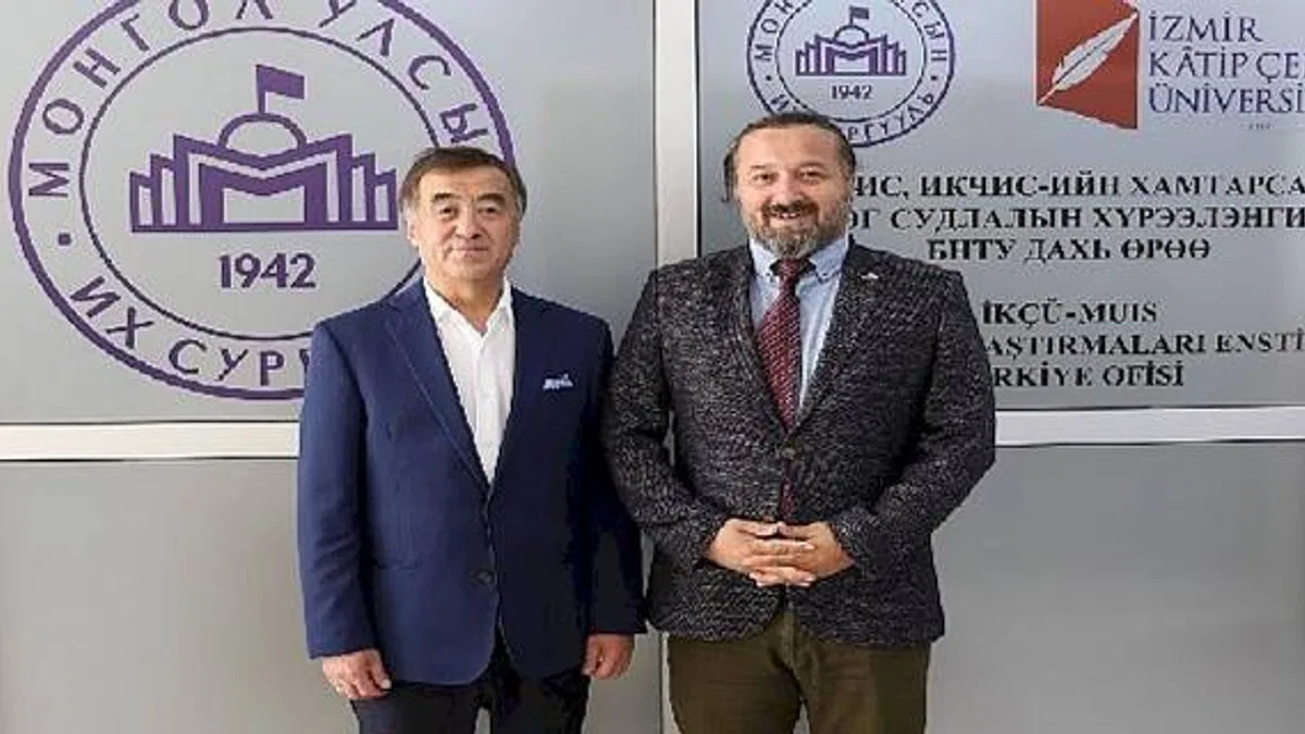 Moğolistan Büyükelçisinden İKÇÜ'ye Ziyaret