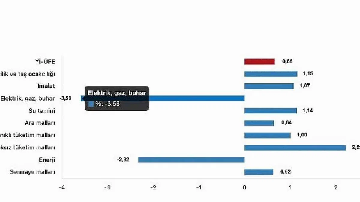 Tüik: Yurt İçi Üretici Fiyat Endeksi (Yİ-ÜFE) yıllık %29,47 arttı, aylık %0,66 arttı
