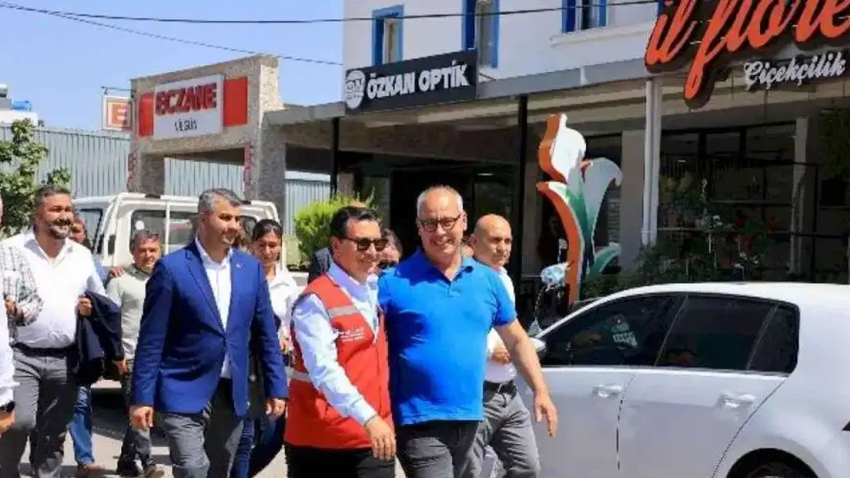 Başkan Aras Yalıkavak ve Mumcular yol çalışmalarını inceledi