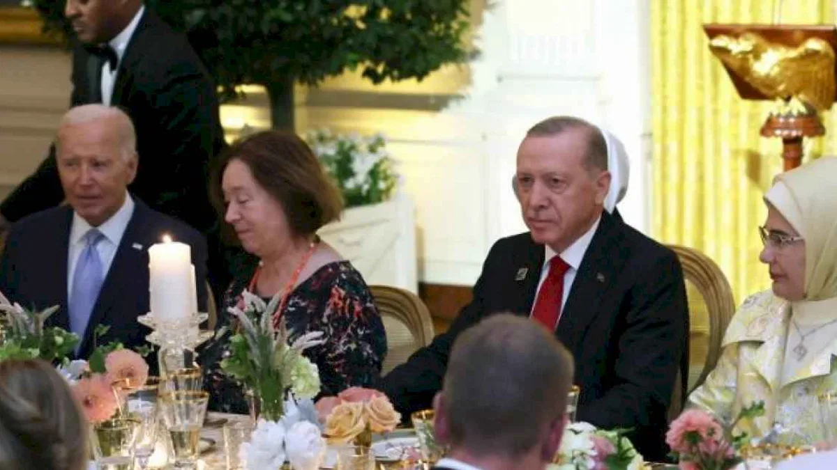 Cumhurbaşkanı Erdoğan,  Biden’ın resmi yemeğinde