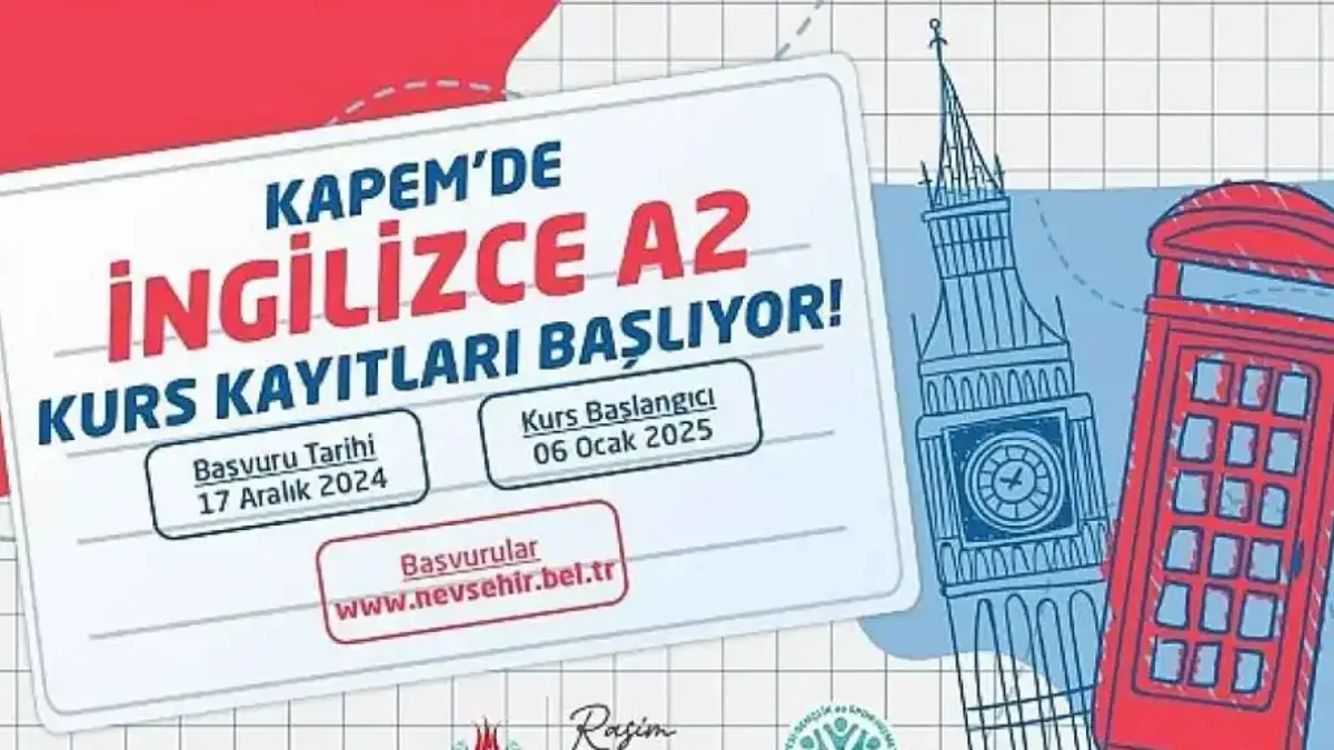 KAPEM'de İngilizce A2 Kursu İçin Kayıtlar Başlıyor