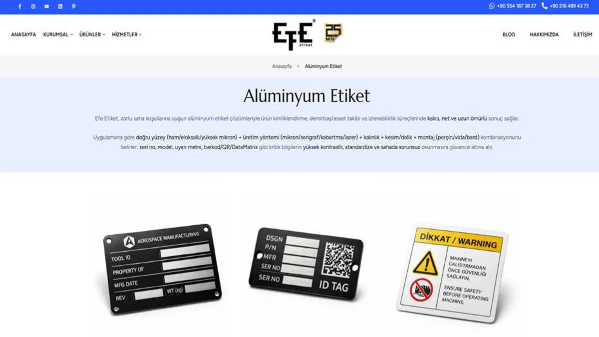 Alüminyum Etiket Nedir? Uzun Ömürlü ve Silinmez Metal Etiket Rehberi