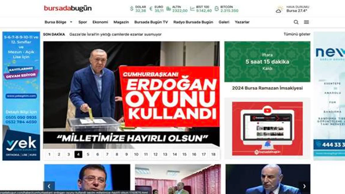 Kesintisiz bilgi ve haber akışı: BursadaBugun.com