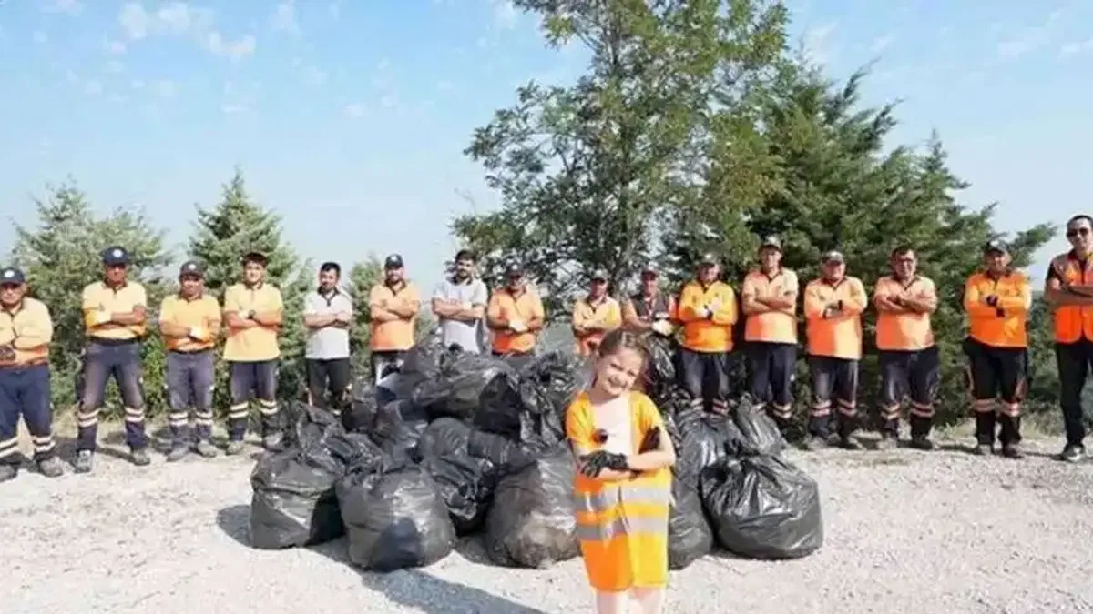 Denizli’de minik yürekten büyük temizlik hareketi