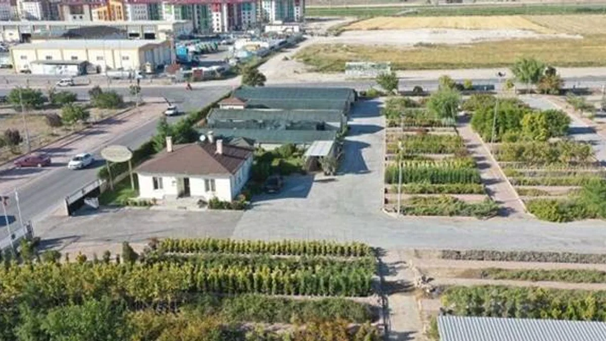 Kayseri Kocasinan en büyük fidanlığı kurdu