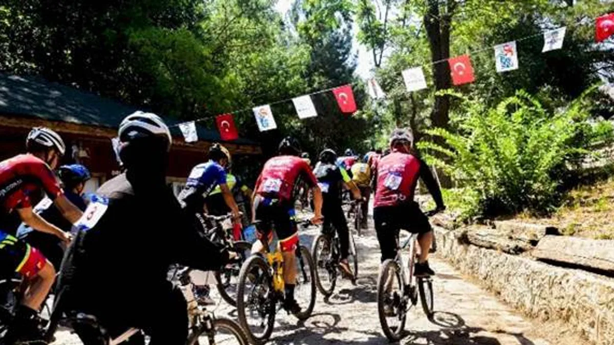 Malatya'da dağ bisikleti yarışması sona erdi